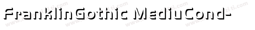 FranklinGothic MediuCond字体转换